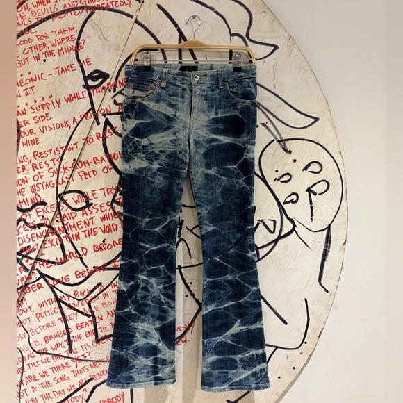 Vintage Atsuro Tayama Bleach Wash Flared Bootcut Jeans - Picture 2 of 11